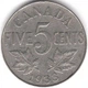 Канада 5 центів 1933 рік Монети світу - изображение 1