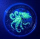 Синьокільчастий восьминіг 2022 рік Австрія колекційна монета 3 євро. Серія: Морське життя, що світиться - изображение 2