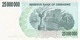 25000000 доларів dollars 2006-2008 рр Банкнота Зімбабве Африка UNC P-56 - изображение 2