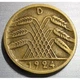 Німеччина Мітка монетного двору "D" - Мюнхен 5 рейхспфенігів 1924 рік Монети світу - изображение 2