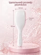 Універсальна жіноча розчіска для волосся, популярна щітка Tangle Teezer The Ultimate Detangler, Біла - зображення 6