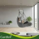 Подвесное кресло-гамак Gardlov 220x100x115 см из хлопка для сада и террасы с двумя подушками и металлической планкой Серое - изображение 6