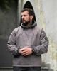 Анорак чоловічий Stone Island світло-сірий, вітровка чоловіча з капюшоном, варена плащівка XXL - зображення 3