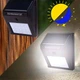 Уличный светильник на солнечной батарее 2 шт LED фасадный фонарь 4 Вт автономный садовый прожектор с аккумулятором 1200 мА·ч для дома двора сада - изображение 6