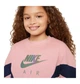 Детский свитшот Nike Air French Terry Kiz S Розовый DR8532-010 - изображение 3