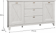 Комод Frisco Miramare 1733 х 440 х 984 мм 2д 3ящ Белая сосна (24518-MMRK232) - изображение 8