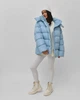 Пуховик жіночий в смужку X-Woyz LS-89771-11 59693 M блакитний - изображение 7