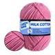Пряжа Candy-Yarn Milk Cotton Рожевий №38, бавовна з молочним акрилом для в'язання, м'яка дитяча пряжа 50г/100м для в'язання іграшок та одягу - зображення 1