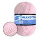 Пряжа Candy-Yarn Milk Cotton Ніжно-рожевий №10, бавовна з молочним акрилом для в'язання, м'яка дитяча пряжа 50г/100м для в'язання іграшок та одягу - зображення 1