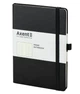Книга записная Partner Prime 145*210мм 96 л. клетка на резинке Axent 8305-01черная - изображение 1