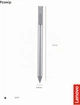 Стилус Lenovo USI Pen 2 серый цифровое перо с алюминиевым корпусом стандарт USI для Chromebook (выбранные модели) с батарейкой AAAA в комплекте - изображение 7