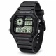 Мужские часы Casio AE-1200WH-1A Черные ( AT1141-0132 ) - изображение 1