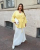 Жіночий кардиган з альпаки 1879, жовтий, р.52-54 - зображення 2