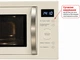 Микроволновая печь встраиваемая Luxor NaviBG 25 Prof FGS + бежевая стеклянная фасадная рамка, бежевый - изображение 5