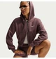 Толстовка женская Nike W Phnx Flc Crop Brown XS Коричневая HV2426-502 - изображение 3