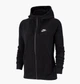 Толстовка жіноча Nike W Nsw Essntl Flc Fz Hoodie S Чорна BV4122-010 - зображення 1