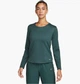 Спортивна кофта жіноча Nike Therma-Fit One Long-Sleeve Top Green XS Зелена DD4927-328 - зображення 1