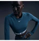 Спортивный топ женский Nike Pro Blue S Синий FV5484-478 - изображение 4