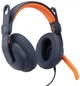 Zestaw słuchawkowy Logitech Zone Learn Over-Ear USB-C Blue/Orange (981-001383) - obraz 1