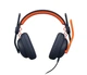 Zestaw słuchawkowy Logitech Zone Learn Over-Ear USB-C Blue/Orange (981-001383) - obraz 3