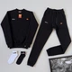 Зимовий чоловічий теплий спортивний костюм Ellesse світшот-штани, чорний, розмір XS - изображение 9