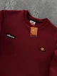 Зимовий чоловічий теплий спортивний костюм Ellesse світшот-штани, бордовий, розмір XS - изображение 7