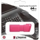 USB флеш накопитель Kingston 64GB DataTraveler Exodia M USB 3.2 Neon Pink (KC-U2L64-7LN) - изображение 4