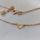Серебряное колье сердечко 925 пробы в позолоте - изображение 3