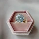 Серебряное кольцо 925 пробы с золотыми пластинами на большом камнем - изображение 8