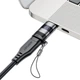 Адаптер Acefast J9 USB-C to USB-C 100W display Metal Gray - изображение 3