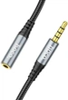 Кабель AUX Hoco UPA20 3.5mm to 3.5mm 1m Metal Gray - зображення 3