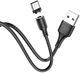 USB Кабель Hoco X52 Sereno USB-A to Type-C 3A 1m Black - зображення 3