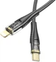 USB Кабель Hoco U121 Gold Standard Type-C to Lightning 27W 1.2m Black - изображение 2