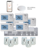 Беспроводное WIFI управление водяным полом 6 зон 4HEAT | HR-03RF + EGW01 + WT-02 (6шт) + Привод ATR (6шт) - изображение 1