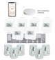 Комплект бездротової Wi-Fi автоматики на 6 зон 4HEAT | HR-03RF + EGW01 + WT-75W (6 шт.) + Привод ATR (6 шт.) - зображення 1