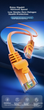 Патч-корд CHOOSEAL QS5406RT30 Cat 6 UTP 1 Гбіт/с 30 м Жовтогарячий - зображення 3