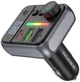 FM-трансмітер Borofone BC50 Ascenso 2USB-A/USB-C PD&QC3.0 38W Bluetooth Black - зображення 3