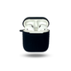 Кейс для навушників Soft Silicon Case з карабіном для AirPods 2 Чорний - изображение 1