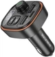 FM-трансмітер Borofone BC59 Heroic 2USB-A/USB-C QC3.0 15W Black - зображення 2