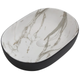 Раковина накладна MIXXUS PREMIUM ELLIPSE-0105 MARBLE-BLACK 600х400х150mm (MP6565) - изображение 1