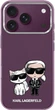 Чохол Karl Lagerfeld IML Karl&Choupette Bodies Sketch Print MagSafe для Apple iPhone 18 Pro / 17 Pro Burgundy (3666339661007) - зображення 1