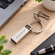 Флешка MicroDrive 16 ГБ USB-накопичувач металева з брелоком, USB Flash Drive для зберігання даних - зображення 1
