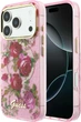 Etui Guess IML Glitter Blossom Roses do Apple iPhone 18 Pro / 17 Pro Różowe (3666339655662) - obraz 1