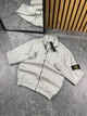 Мужская демисезонная кофта Stone Island вязанная XL бежевая (SI10121) - изображение 1