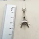 Кулон серебряный с кубическим цирконием "Башня" 3,92 г - изображение 3