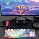 Клавиатура Raiku K26 с подсветкой, 104 клавиши, мембранная, USB, черная, эргономичная для игр - изображение 7