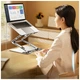 Подставка для ноутбука RTAKO RS-CP75D 3-Level Rotation Laptop Stand Silver (6930539537293) RTAKO 6930539537293 1076456 - изображение 9