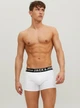 Мужские трусы боксеры Jack & Jones 1 шт, размер S, белые, логотип белый - изображение 4