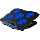 Підставка до ноутбука IceCoorel 10-15", 1*125mm 1400 RPM + 4*70mm 2500 RPM, 2*USB, 365x297x30mm, Blue (K5Bl) - зображення 1