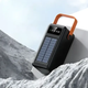 Повербанк 100000 mAh зовнішній акумулятор Power Bank із сонячною батареєю та дисплеєм для телефону 4 USB Type-C з ліхтариком - зображення 12